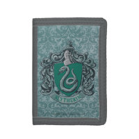 Slytherin Crest Green Trifold Wallets
