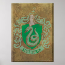 Slytherin Crest HPE6 Posters