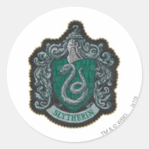 Slytherin Crest Round Stickers
