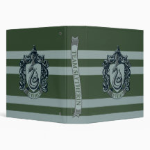 Slytherin Crest Vinyl Binders