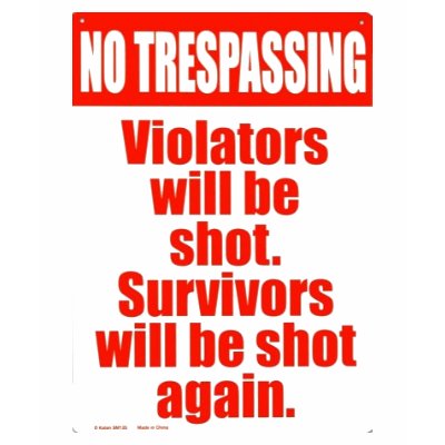 SM135~No-Trespassing-Posters - Cus... - Customized T-shirts by chrstphr_lz