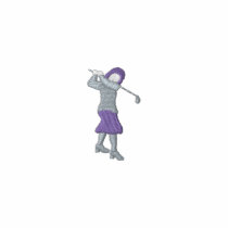 Sm Lady Golfer embroidered shirts