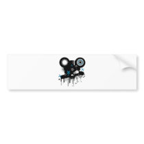 Smacked Up Face Bumper Sticker
