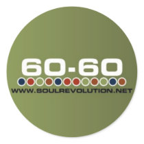 Small 60-60 Sticker by soulrevolution Small 60-60 Sticker