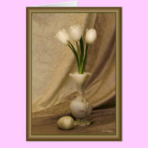 Small alabaster vase cards
