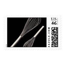 Small and large metal whisk postage