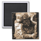 Small Angel-0024 Sepia Magnet