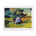 Small art flyers hand outs Cezanne painter at work