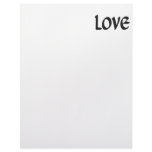 Small Black Brick Love Letterhead Template