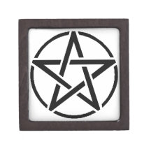 Small Black Pentacle Box Premium Gift Box