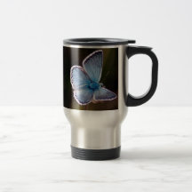 Small Blue Butterfly Travel Mug