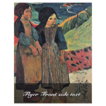 Small Breton Seaside By Gauguin Paul (Best Quality Flyer Design