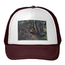 Small Bridge Of Pontoise By Pissarro Camille Trucker Hats