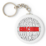 Small Button Coaching Keychain #4 keychains