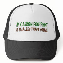 Small Carbon Footprint hats by worldsfair Small Carbon Footprint hats
