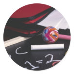 Small Chalkboard Round Sticker
