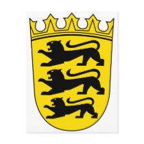 Small coat of arms of Baden-Wuerttemberg Post Card
