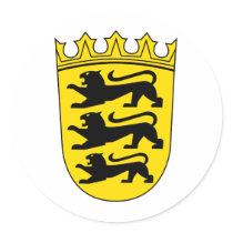 Small coat of arms of Baden-Wuerttemberg Sticker