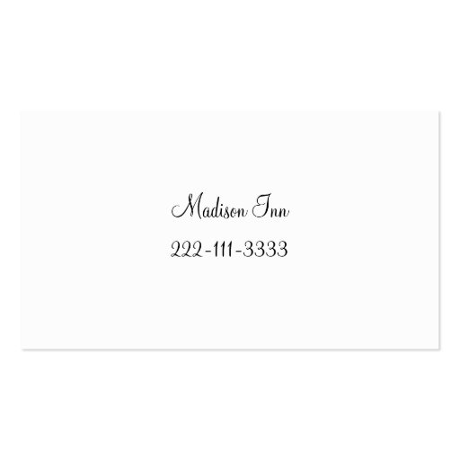 Small damask Wedding enclosure cards Business Card Template (back side)