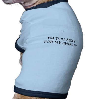 SMALL DOG -  I'M TOO SEXY FOR MY SHIRT!!! PET SHIRT by ishoplikearockstar