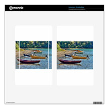 Small East Coast  Ftishermen Boats Kindle Fire Decal