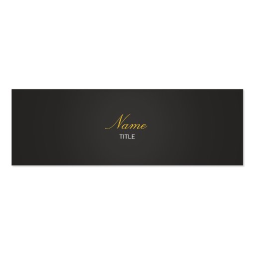 Small Elegante Business Cards (front side)