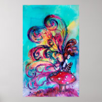 Small Elf of Mushrooms Posters