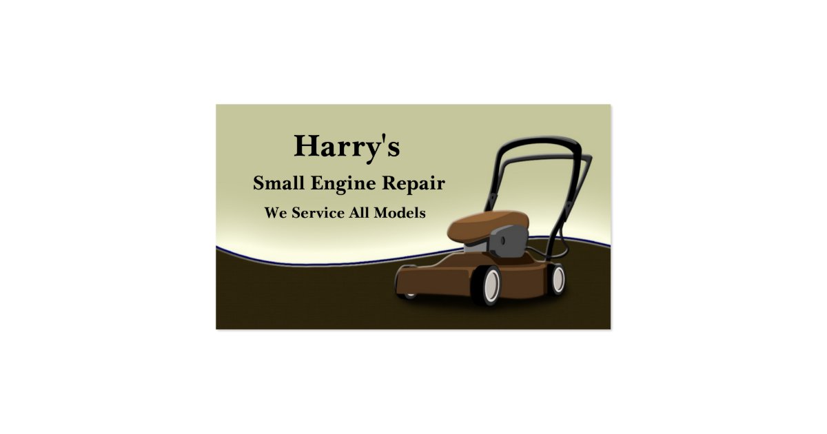 Small Engine Repair Business Card Zazzle