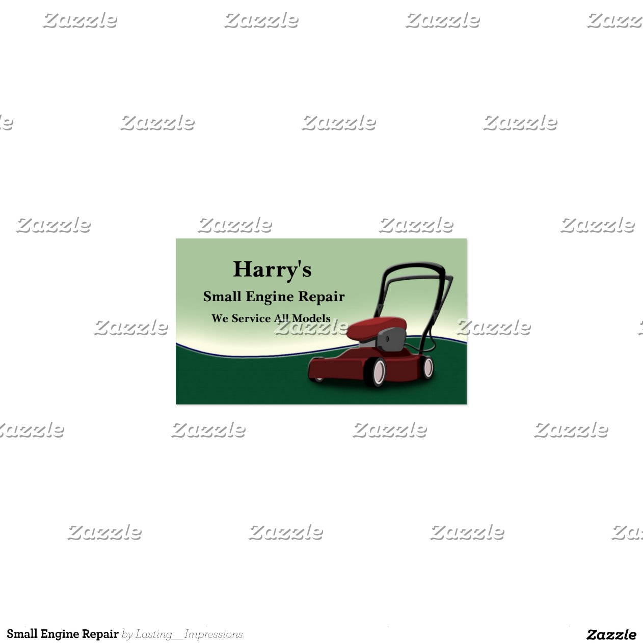 Small Engine Repair Business Card Templates Zazzle
