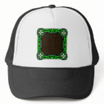 Small Fire Grid Trucker Hat