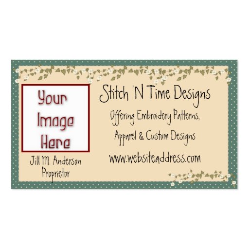 Small Flower Vines :: Country Business Cards