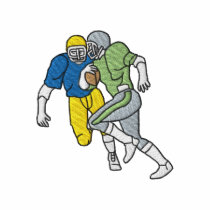 Small Football Players embroidered shirts by ZazzleEmbroidery Small Football Players embroidered shirts