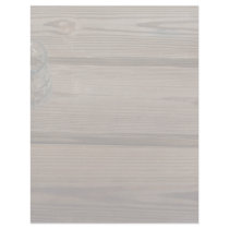 Small glass on wooden brown fishing dock planks customized letterhead