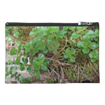 Small green leaves travel accessories bags