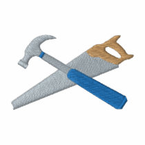 Small Hammer and Saw embroidered shirts by ZazzleEmbroidery Small Hammer and Saw embroidered shirts