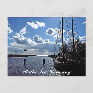 Small-harbour, Baltic Sea, Germany Postcard postcard