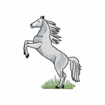 Small Horse Rearing embroidered shirts by ZazzleEmbroidery Small Horse Rearing embroidered shirts