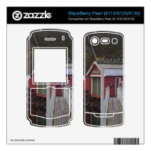 small house and sea BlackBerry skins