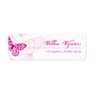 butterfly labels templates