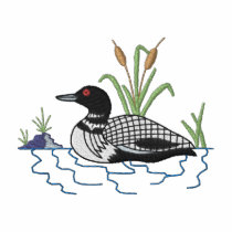 Small Loon Scene embroidered shirts by ZazzleEmbroidery Small Loon Scene embroidered shirts