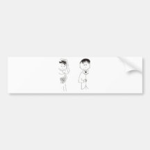 Small mementos for marriage bumper sticker
