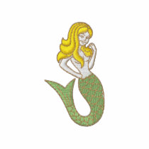Small Mermaid embroidered shirts by ZazzleEmbroidery Small Mermaid embroidered shirts