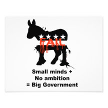 Small minds plus no ambition equals big government invites