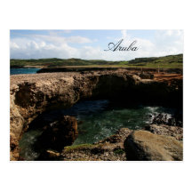 Small natural bridge in Aruba Post Cards