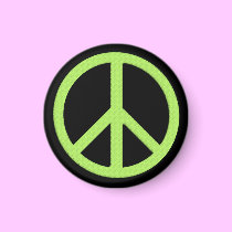 Small Peace Magnet (Green)