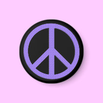 Small Peace Magnet (Purple)