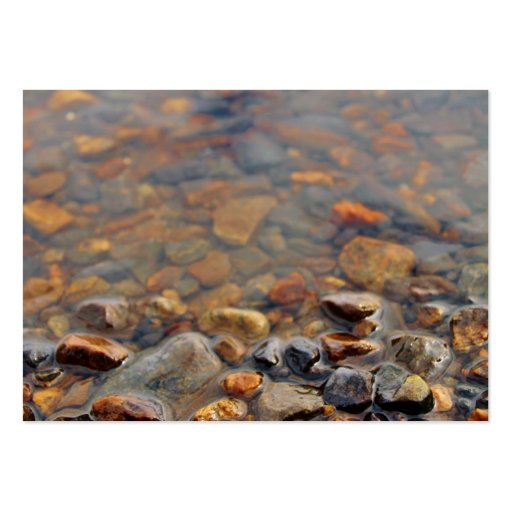 Small Pebbles in the Water Business Card Templates (front side)