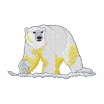 Small Polar Bear embroidered shirts by ZazzleEmbroidery Small Polar Bear embroidered shirts
