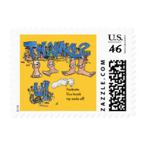 Small Postage Funny Cartoon Feet postage