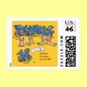 Small Postage Funny Cartoon Feet postage
